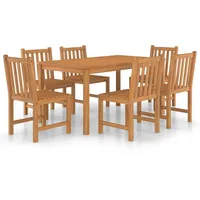 VidaXL Garten-Essgruppe 7-tlg. Braun