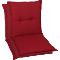 GO-DE rot kirschrot, B:50cm T:100cm, Polyester, Polsterauflagen, für Niederlehner