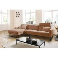KAWOLA Ecksofa Ricarda Cord Recamiere links rost