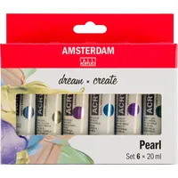 Royal Talens Acrylfarbe Set 6 St. Perlfarben 120 ml