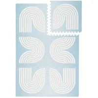 Lytte Spielmatte, Blau, 120x180 cm, - Hochwertige Krabbelmatte, Puzzlematte