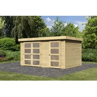 Karibu Gartenhaus "Mühlentrup 2",naturbelassen,4 x 2,7 m (B x