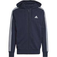 Adidas Essentials French Terry 3-Streifen Kapuzenjacke Legend Ink /