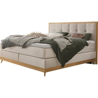 Hasena Villa, Boxspringbett, edle Polsterteile, Sockel und Kopfteil aus