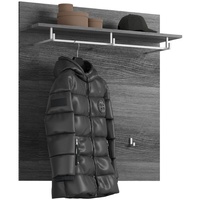 VCM Scout Wandgarderobe 3 Kleiderhaken grau.