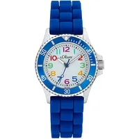 S.Oliver 2033504 0 mm Silikonarmband Blau