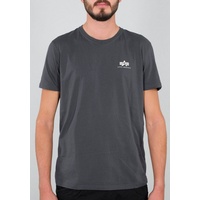 Alpha Industries Basic Small Logo Kurzarm-T-Shirt Greyblack 2XL