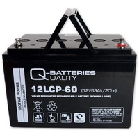 Q-Batteries 12LCP-60 / 12V - 63Ah (C20) Blei Akku