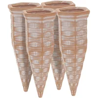 Relaxdays Tonkegel Bewässerung, 4er Set, Gießkegel für 1,5 l