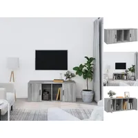 VidaXL TV-Schrank Grau Sonoma 100x35x40 cm Holzwerkstoff