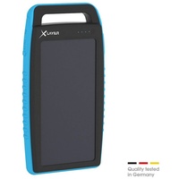 Xlayer Powerbank Plus Solar 15000 schwarz/blau (215774)