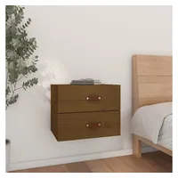 VidaXL Wand-Nachttisch Honigbraun 50x36x40 cm