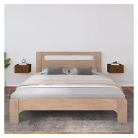 VidaXL Wand-Nachttische 2 Stk Honigbraun 40x29,5x22 cm