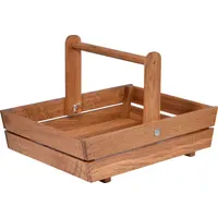 Dobar Erntekorb Eichenholz Massiv 42,5 x 31,5 x 12,6