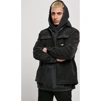 URBAN CLASSICS Corduroy Jacke Black 3XL
