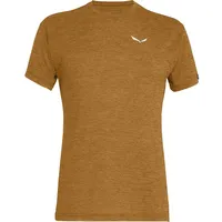 Salewa Puez Melange Dryton Kurzarm-t-shirt - Gold Brown Melange