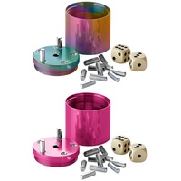 Bestsaller SUPER SIX Würfelspiel Aluminum (pink & Mehrfarbig)