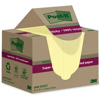 Post-it Post-it® Super Sticky Recycling Notes Haftnotizen extrastark gelb,