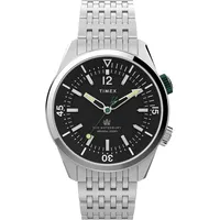 Timex Heritage Waterbury Herrenuhr Timex-TW2V49700 - Silber/Schwarz