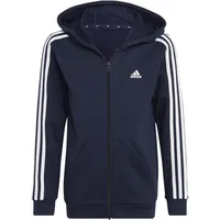 Adidas 3-Streifen Fleece Reißverschlusspullover Legend Ink / White 128