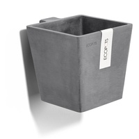 Ecopots Pflanztopf Manhattan Wall S Grau 15 cm x
