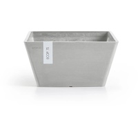 Ecopots Pflanzschale Berlin Quadratisch Weißgrau 31 cm x 15,5