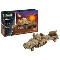 REVELL 03293 - sWS mit Flak-Aufbau als Selbstfahrlafette grau
