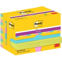 Post-it Cosmic Haftnotizen extrastark farbsortiert, 12 Blöcke
