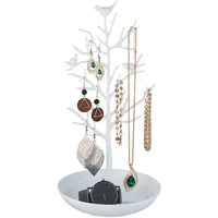 Relaxdays Schmuckständer Baum, Schmuckaufbewahrung Ketten, Ohrringe & Armbänder, HxBxT