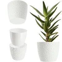 Kadax Blumentopf aus Kunststoff, ⌀ 11 cm, 5 Farben,
