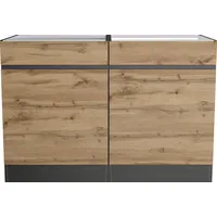 Kochstation Spülenschrank »KS-Riesa«, Breite 120 cm, MDF-Fronten