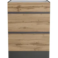 Kochstation Kochfeldumbauschrank »KS-Riesa«, Breite 60 cm, MDF-Fronten