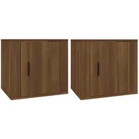 VidaXL Nachttische 2 Stk. Braun Eichen-Optik 50x39x47 cm