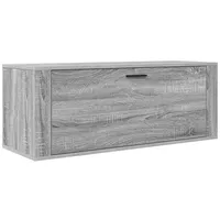 VidaXL Wand-Schuhschrank Grau Sonoma 100x35x38 cm Holzwerkstoff