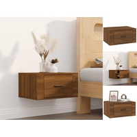 VidaXL Wand-Nachttisch Braun Eichen-Optik 50x36x25 cm