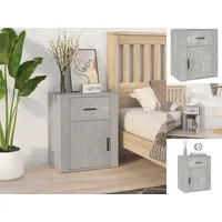VidaXL Nachttisch Betongrau 50x36x60 cm Holzwerkstoff