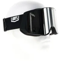 100% Snowcraft XL Skibrille (Größe One Size, schwarz)