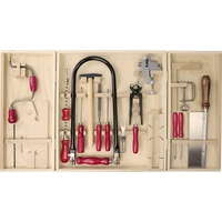 Pebaro 406 Qualitäts-Öko-Laubsägeschrank, 26 Teile, komplettes Set im Holzschrank