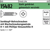 Industrial Quality Supplies ISO 15482 Senk-Bohrschrauben Stahl ST 3,5