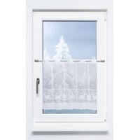 Lysel Scheibengardine Hirsch im Winterwald (Bx H) 60cm -