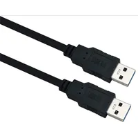 Helos Anschlusskabel, USB 3.0 A Stecker/A Stecker, 3,0m, schwarz