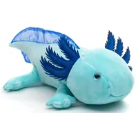 Uni-Toys Original Axolotl (hellblau) - Leuchtet im Dunkeln (fluoreszierender