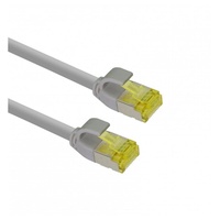 Helos ultra slim Patchkabel S/FTP Cat 6A grau 2,0m