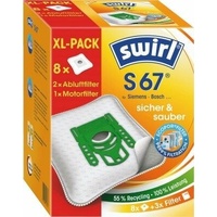 SWIRL Staubsaugerbeutel Swirl® S 67 EcoPor® XL Vorteilspack, (Packung,