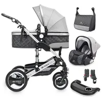 Veska 3 in 1 Kombi-Kinderwagen inkl. Babyschale, Jogger mit