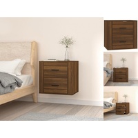 VidaXL Wand-Nachttisch Braun Eichen-Optik 50x36x47 cm