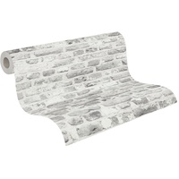 A.S. Création Steinoptik Tapete Grau Weiß A.S. Création THE