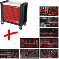 KS Tools Performanceplus Werkstattwagen-Satz P25 mit 564 Werkzeugen für
