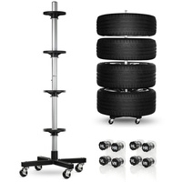 Bonsport Felgenbaum für 4 Autoreifen inkl. 8er-Set Reifenmarkierer