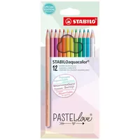 Stabilo Aquarell-Buntstift 12 St. mehrfarbig
